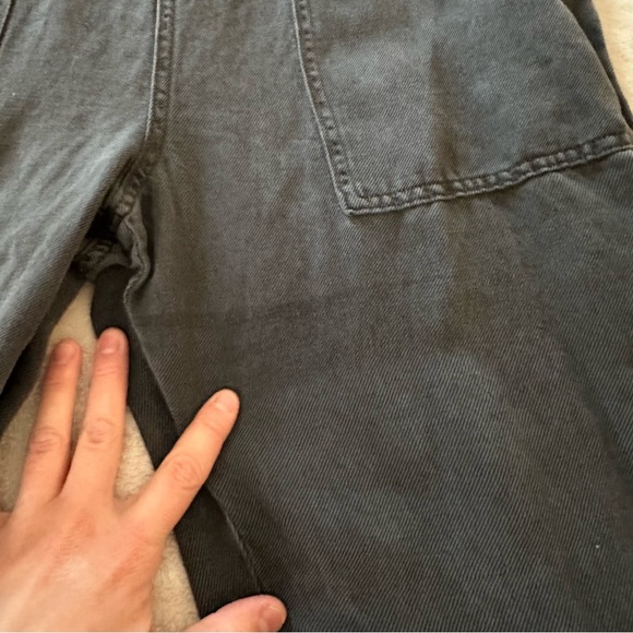 Aerie Lounge Charcoal Gray Overalls Size Medium - Picture 8 of 12